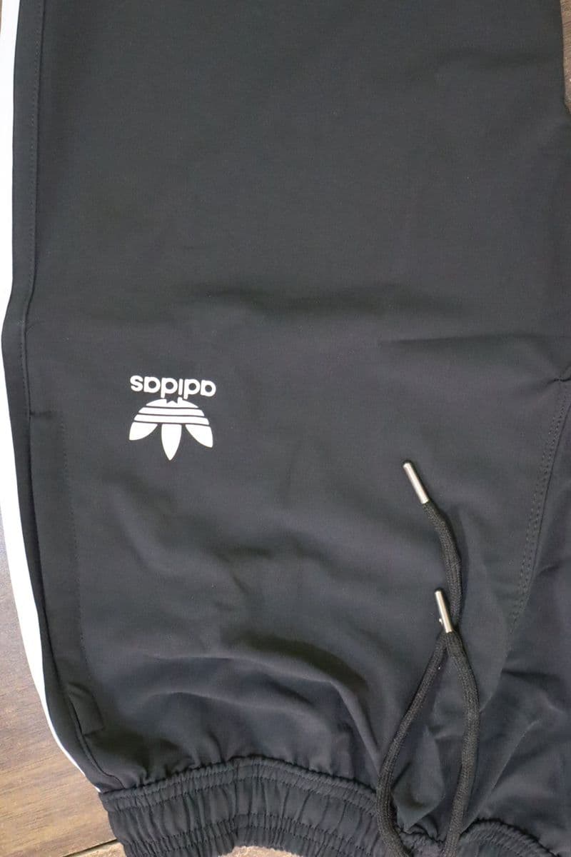Men's Side Stripe Track Pants in Black/White at Trendz Fit Fashion